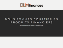 Tablet Screenshot of dlmfinances.com